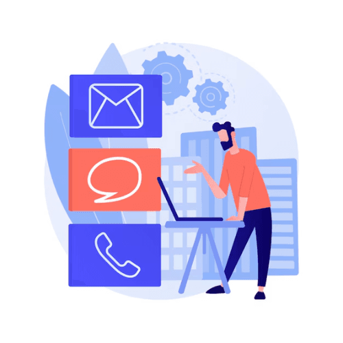 Contact Customer Support Illustration